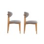 HANAH HOME Set 2 stolice Lionte Grey Light Oak - slika 3