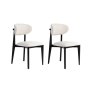 HANAH HOME Set 2 stolice Lionte White Black - slika 2