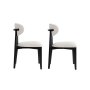 HANAH HOME Set 2 stolice Lionte White Black - slika 3