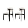 HANAH HOME Set 2 stolice Lionte White Black - slika 4