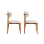 HANAH HOME Set 2 stolice Lionte White Dark Oak - slika 3