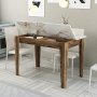 HANAH HOME Kuhinjski sto Kiev 506 Walnut White - slika 3