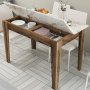 HANAH HOME Kuhinjski sto Kiev 506 Walnut White - slika 4