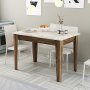 HANAH HOME Kuhinjski sto Kiev 506 Walnut White - slika 1