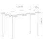 HANAH HOME Radni sto Viva 110 x 55 Black White - slika 5