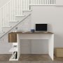 HANAH HOME Radni sto Alphonzo White Walnut - slika 1