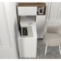 HANAH HOME Radni sto Mia White Walnut - slika 3