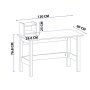 HANAH HOME Radni sto London White - slika 5