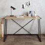 HANAH HOME Radni sto Anemon Walnut Black - slika 2