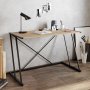 HANAH HOME Radni sto Anemon Walnut Black - slika 1
