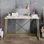 HANAH HOME Radni sto Anemon White Gold - slika 2