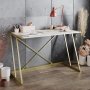 HANAH HOME Radni sto Anemon White Gold - slika 1