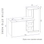 HANAH HOME Radni sto Yagiz White - slika 5