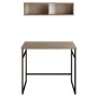 HANAH HOME Radni sto Gama Walnut Black - slika 3