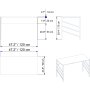 HANAH HOME Radni sto Tuna White - slika 4