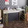 HANAH HOME Radni sto Tuna Gold - slika 1
