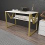 HANAH HOME Radni sto Lona White Gold - slika 3