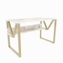 HANAH HOME Radni sto Lona White Gold - slika 4