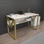 HANAH HOME Radni sto Lona White Gold - slika 1