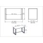 HANAH HOME Radni sto Alfa Black - slika 4