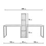 HANAH HOME Radni sto Buyuk Boy L410 - slika 5