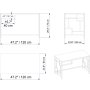 HANAH HOME Radni sto Victory Black - slika 4