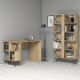 HANAH HOME Radni sto sa policom za knjige Extra Oak - slika 1