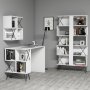 HANAH HOME Radni sto sa policom za knjige Extra 2 White - slika 2