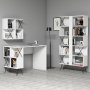 HANAH HOME Radni sto sa policom za knjige Extra 2 White - slika 1