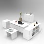 HANAH HOME Set kancelarijskog nameštaja Vo16 W - slika 1