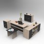 HANAH HOME Set kancelarijskog nameštaja Vo16 Ob - slika 1