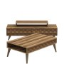 HANAH HOME Set za dnevnu sobu City Walnut Walnut - slika 2