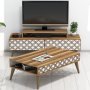 HANAH HOME Set za dnevnu sobu City Walnut White - slika 1