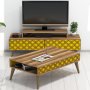 HANAH HOME Set za dnevnu sobu City Walnut Yellow - slika 1