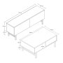 HANAH HOME Set za dnevnu sobu Set 4002 4202 - slika 2