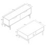 HANAH HOME Set za dnevnu sobu Set 4010 4210 - slika 3