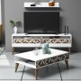 HANAH HOME Set za dnevnu sobu Line White - slika 1