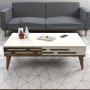 HANAH HOME Set za dnevnu sobu Valensiya 140 Walnut Cream - slika 3