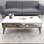 HANAH HOME Set za dnevnu sobu Valensiya 140 Walnut White - slika 3