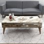 HANAH HOME Set za dnevnu sobu Valensiya 140 Walnut White Marble - slika 3