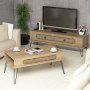 HANAH HOME Set za dnevnu sobu Ekol Oak - slika 1