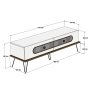 HANAH HOME Set za dnevnu sobu Ekol White - slika 4