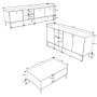 HANAH HOME Set za dnevnu sobu Set 1362 2090 1682 - slika 2