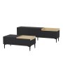 HANAH HOME Set za dnevnu sobu Mia Anthracite - slika 5