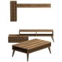 HANAH HOME Set za dnevnu sobu Planet Walnut Walnut - slika 2