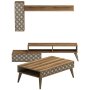 HANAH HOME Set za dnevnu sobu Planet Walnut Cream - slika 2