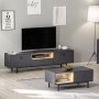 HANAH HOME Set za dnevnu sobu Naturel Anthracite Sapphire - slika 1
