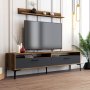 HANAH HOME Set za dnevnu sobu Istanbul Walnut Anthracite - slika 2
