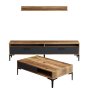 HANAH HOME Set za dnevnu sobu Istanbul Walnut Anthracite - slika 4