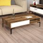 HANAH HOME Set za dnevnu sobu Istanbul Walnut White - slika 3